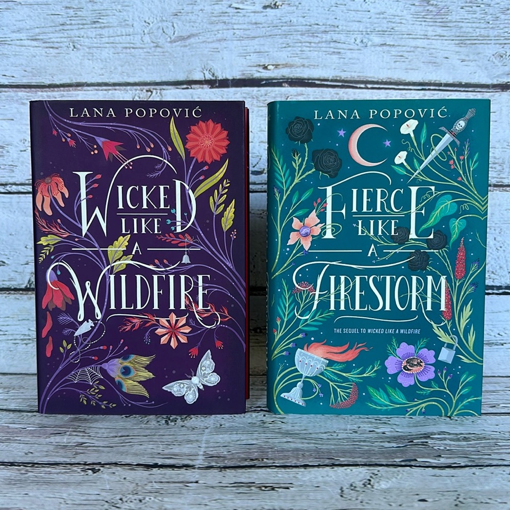 Wicked Like a Wildfire Duology by Lana Popović Hardcover First Editions
